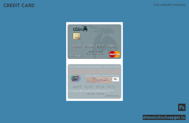 Marshall Islands Bank of Guam Mastercard Beispielvorschau